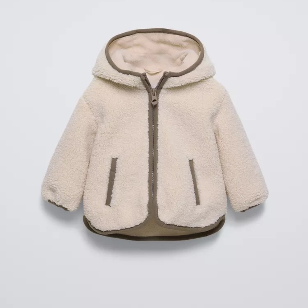 ZARA Cozy Cream baby Sherpa Jacket